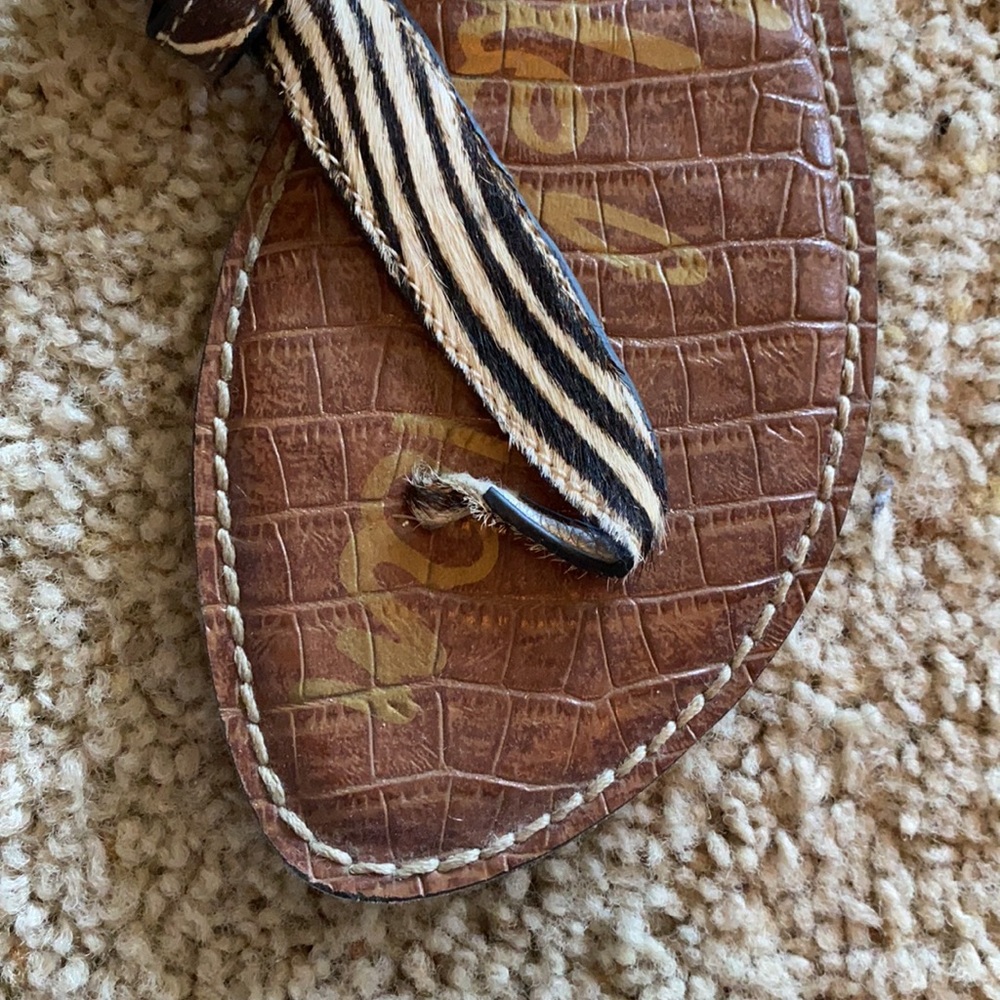 Sam Edelman Zebra Print Sandals - Picture 3 of 9